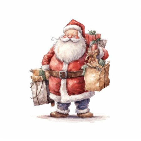 Санта клаус рисунки