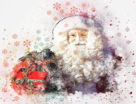 Новогодние акварельные иллюстрации