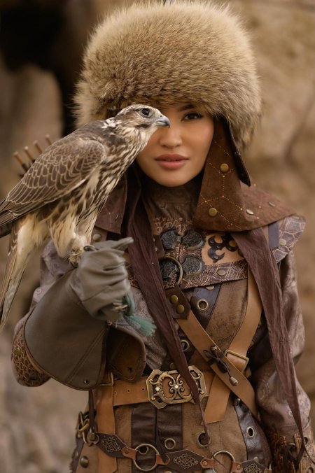 Девушка охотница