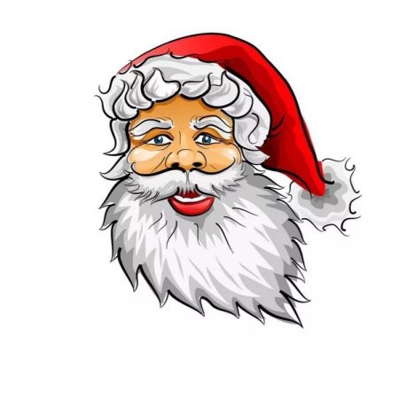 Лицо деда мороза
