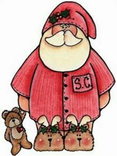 Дед мороз для срисовки