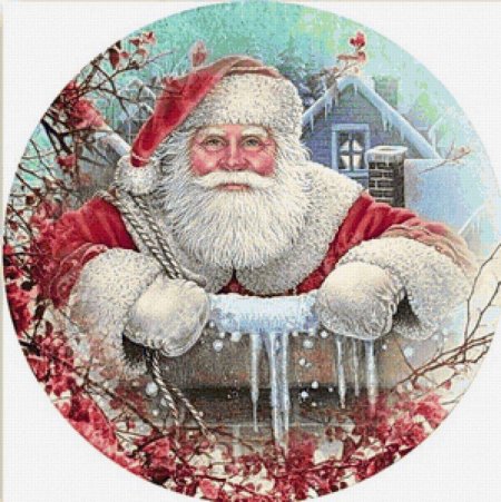 Дед мороз для декупажа