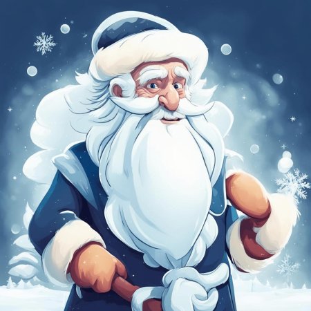 Мультяшный дед мороз