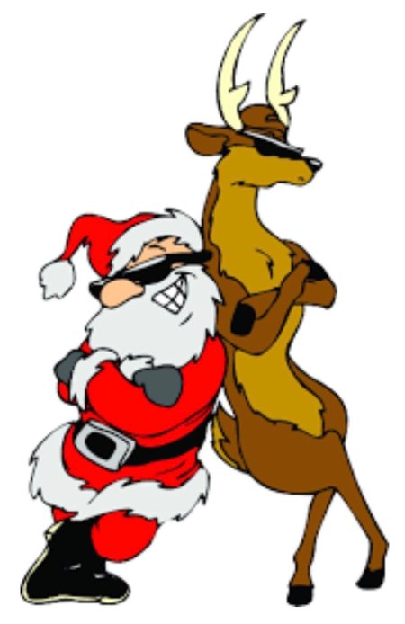 Дед мороз и олени