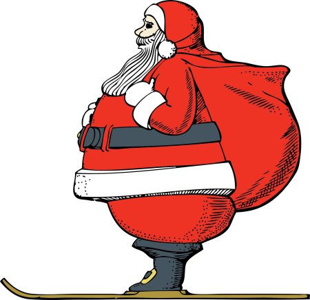 Дед мороз с мешком