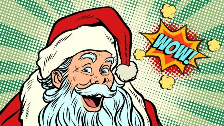 Дед мороз в стиле поп арт