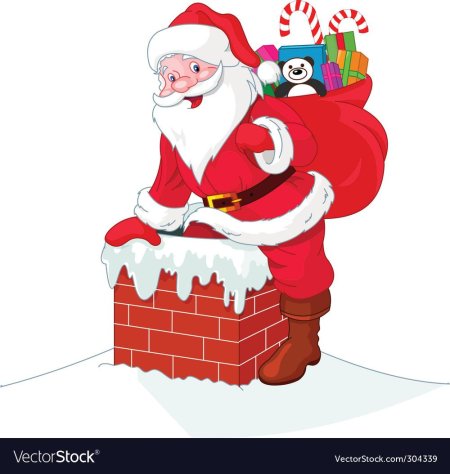 Санта клаус мультяшный