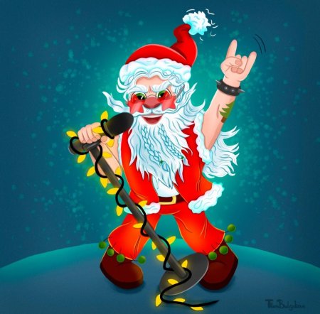 Дед мороз рокер