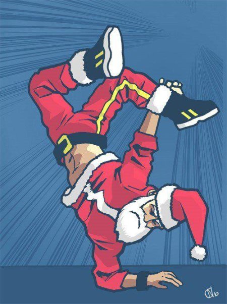 Дед мороз брейк данс