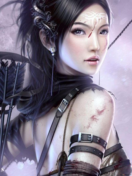 Фэнтези девушка воин