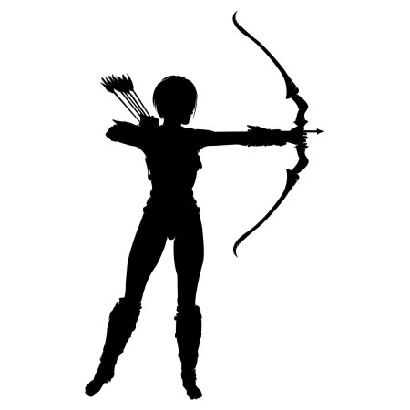 Стрельба из лука вектор