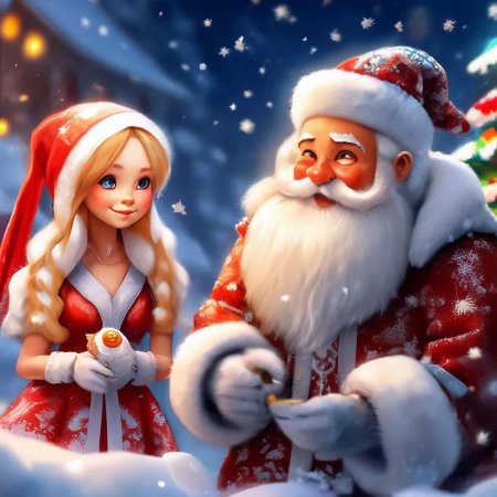 Русский дед мороз и снегурочка