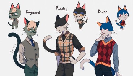 Три кота хуманизация