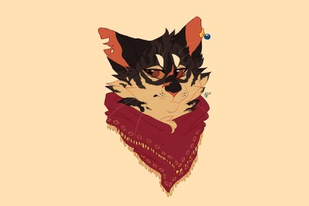 Арты кота гангстера