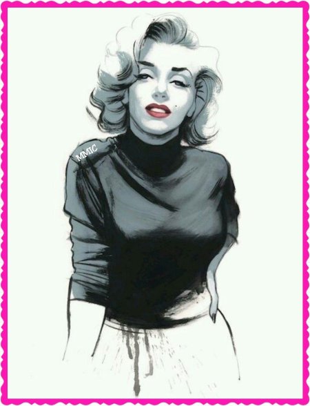 Чиби-арты Мэрилин Монро