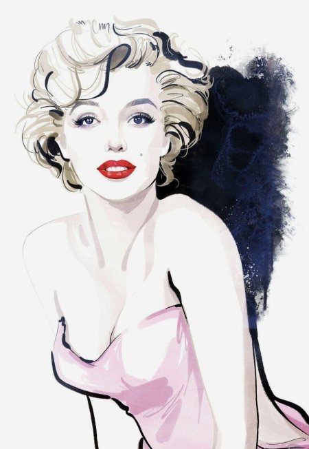 Мэрилин монро рисунок