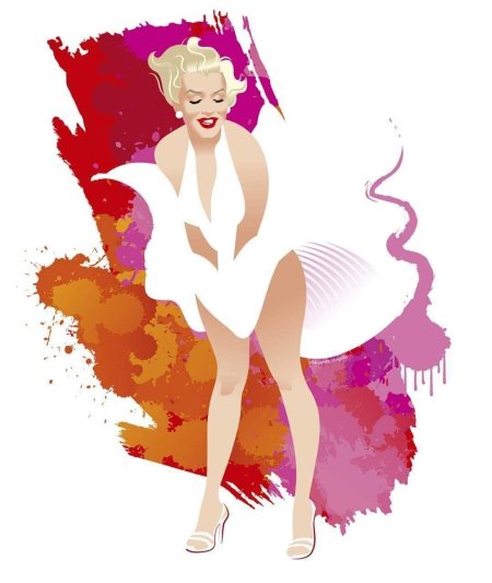 Пин ап арт мэрилин монро