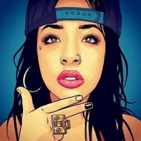 Девушка крутая