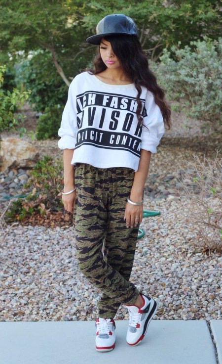 Стиль свэг девушки