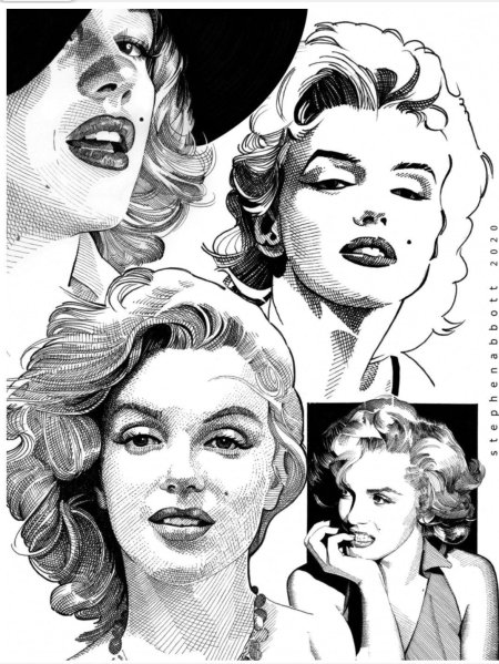 Портрет мерлин монро