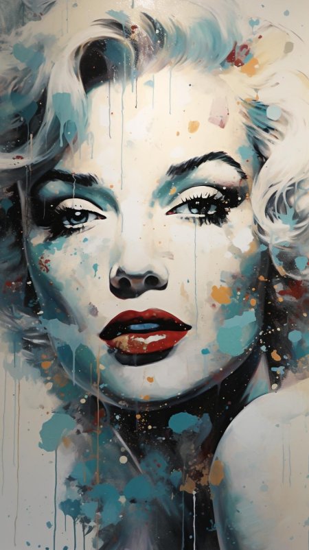 Портрет мэрилин монро живопись