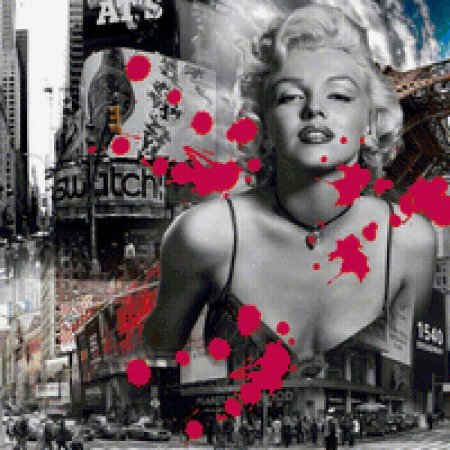 Картина по номерам мэрилин монро