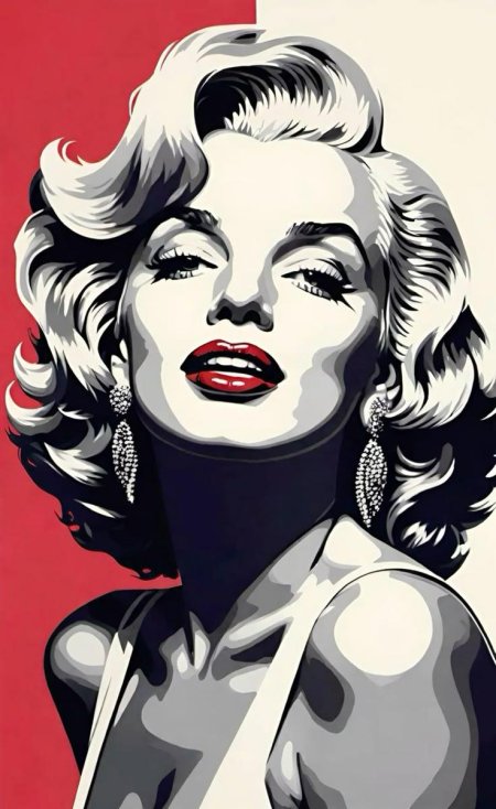 Картина по номерам мэрилин монро