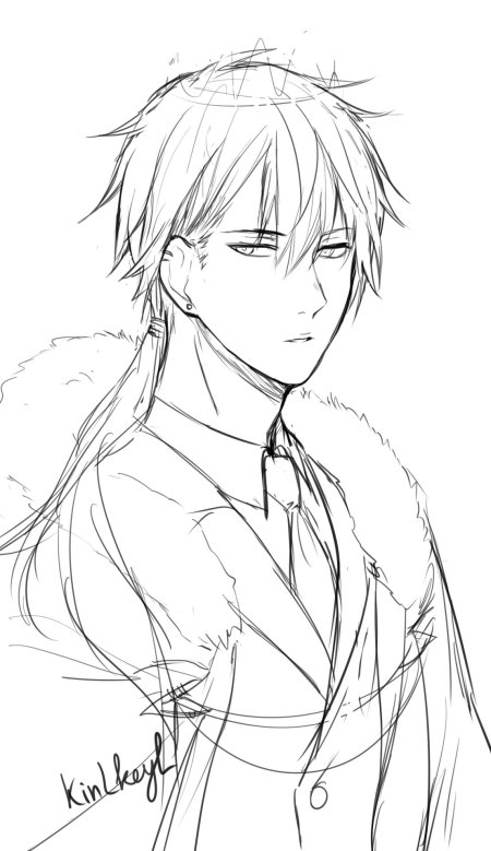 Аниме для срисовки парни