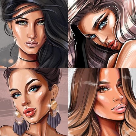 Отрисовка портрета