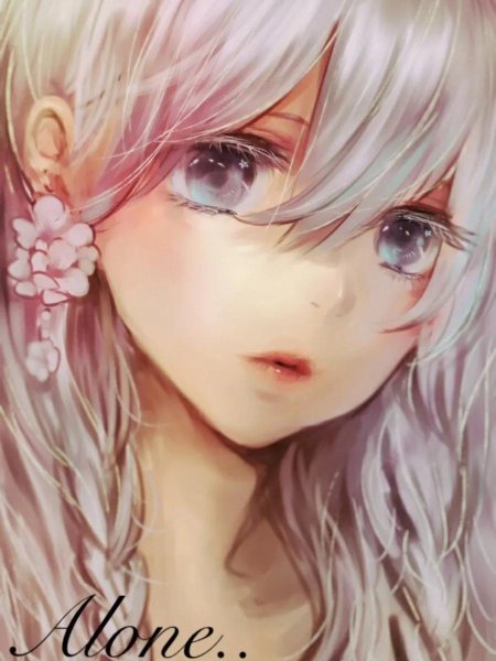 Красивая аниме девушка