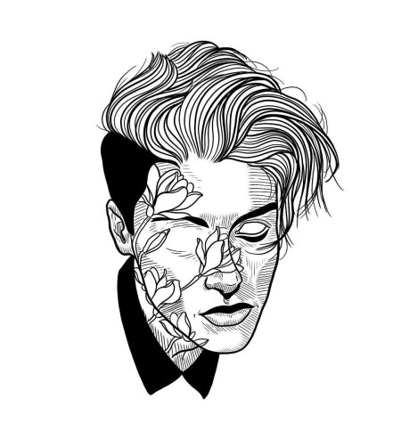 Тату на лице эскизы