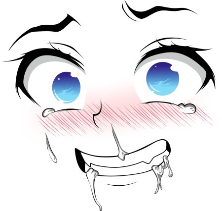 Ахегао для срисовки