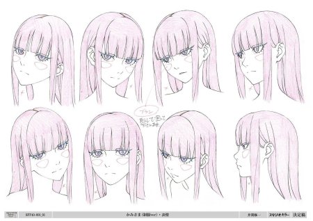 Аниме лицо с разных ракурсов