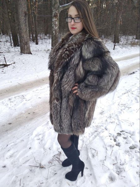 Шуба из чернобурки