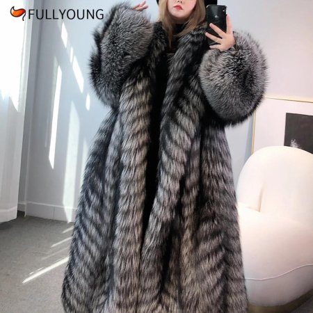 Пальто из чернобурки