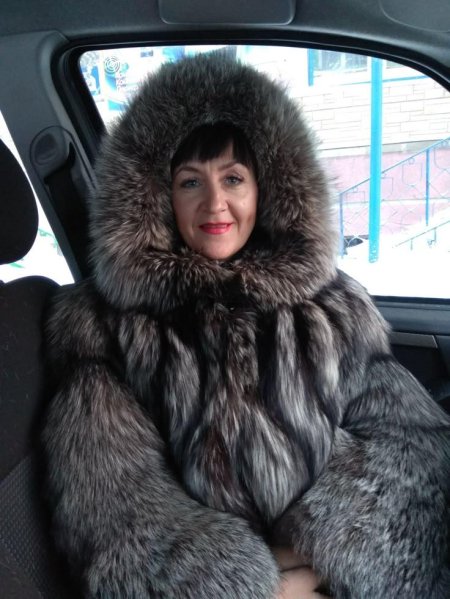 Шуба из чернобурки