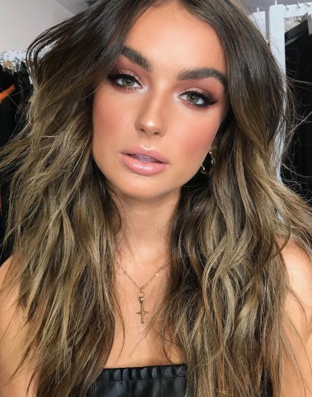 Шатуш для брюнеток