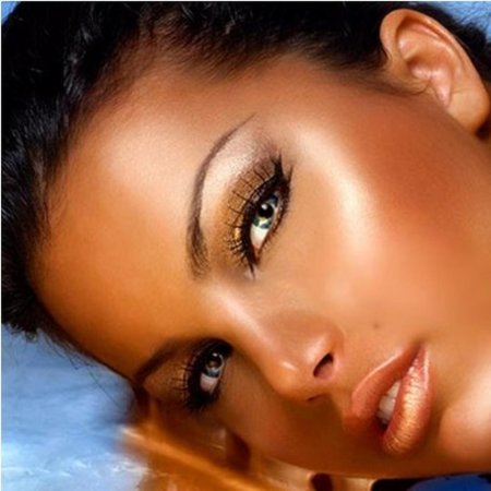 Загорелое лицо