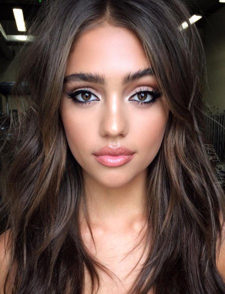 Красивый цвет волос для брюнеток