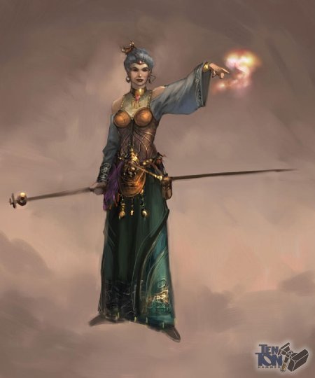 Dragon age винн арт