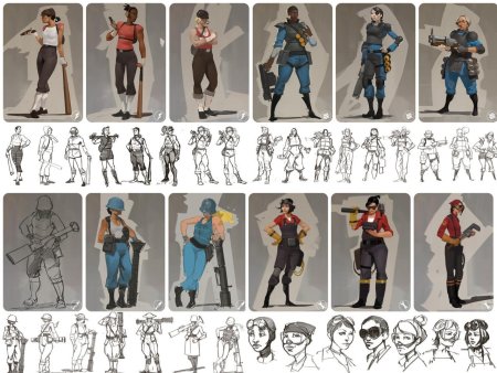 Тим фортресс концепт арт