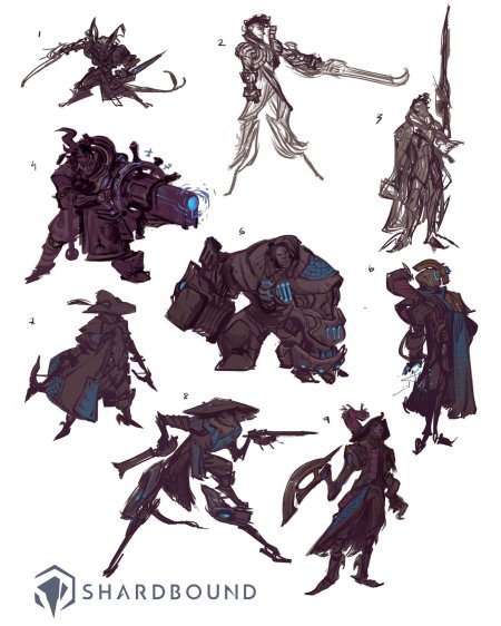 Shardbound концепт арт героев