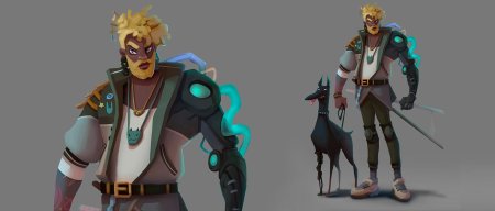 Концепт арт персонажа средний скил