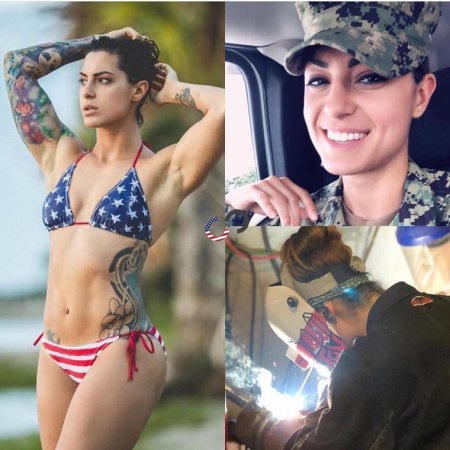 Американские девушки военные разделись