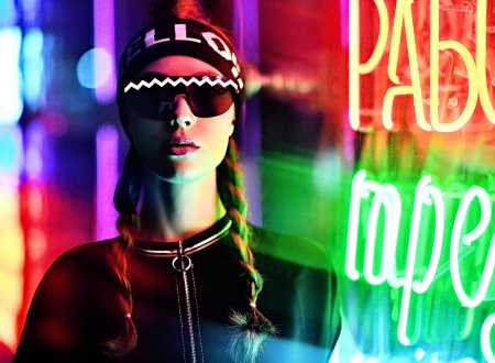 Фотосессия в стиле неон