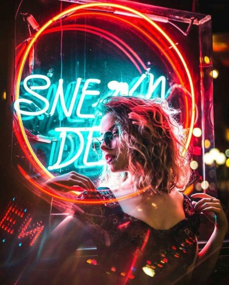 Неоновая фотосессия