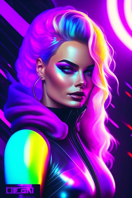 Неоновый портрет