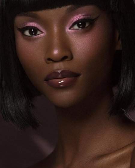 Темнокожая модель
