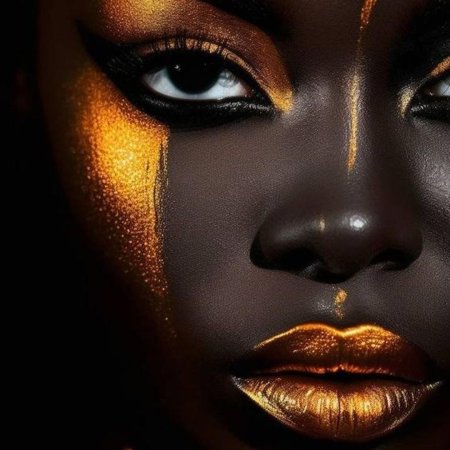 Золотой макияж
