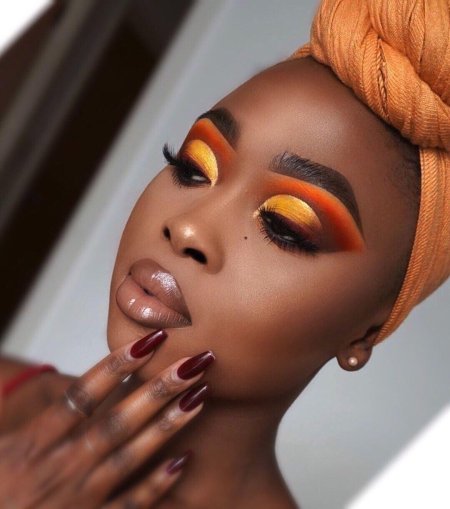 Красивые негритянки с макияжем